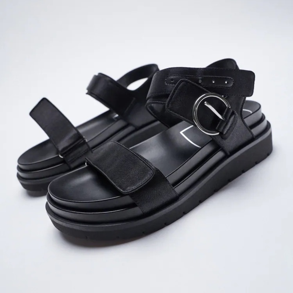 Zara Black sandals size 39
